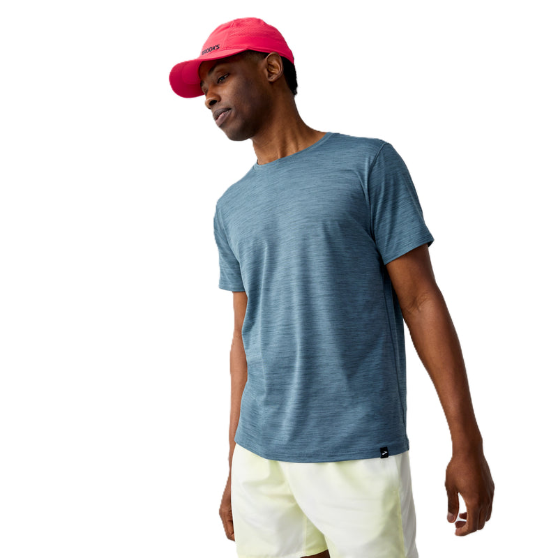 mens-brooks-luxe-short-sleeve-shirt-heather-slate-grey_2